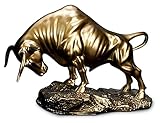 Desktop-Skulptur Stier Statue Tier Skulptur Abstrakte Kunstfiguren Home Decorations Ornamente Handwerk Modell Büro Möblierung Geschenke