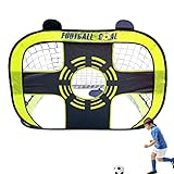 Raxove Fußballtore für den Garten, tragbare Fußballtore für Hinterhof, faltbares Pop-Up-Fußballnetz, multifunktionales Kinder-Fußballtor mit 5 Zielbereichen für präzisere Schläge