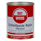 Rotweiss 1 Stück Schleifpaste Rubin 750ml Schleif Auto Politur Lack polieren KFZ