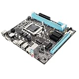 LGA 1155 2nd WiFi Gaming Motherboard für Desktop PC, H61 6 USB2.0 DDR3 M.2 NVMe NGFF 100Mbps LAN Micro ATX Motherboard für LGA1155 Sockel I3 I5 I7, 1155 Motherboard Desktop Prozess