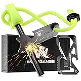 Wolfgangs Feuerstahl Outdoor - Feuerstein Survival - Feuerstarter Set - Outdoor Feuerzeug - Feuersteine - Survival Feuerzeug - EIN MUSS für Jede Survival Ausrüstung