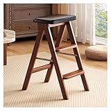 3-stufige faltbare Tritthocker-Leiter – multifunktionales tragbares Design für Zuhause, Küche und Display – stabil, platzsparend, einfach zu verstauen, vielseitig einsetzbar