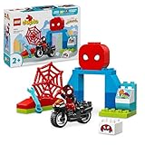 LEGO DUPLO Marvel Spins Motorrad-Abenteuer, Fantasy-Spielset zur TV-Serie Spidey und Seine Super-Freunde, Lernspielzeug zum Bauen und Umbauen für Kleinkinder ab 2 Jahren 10424