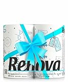 Toilettenpapier Renova Winter - bedruckt - 3-lagig - Renova - Hochwertiges weißes Klopapier - 4 Rollen - Wintermotive