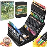 Spardar 145 Teiliges Zeichenstifte, Zeichenset mit 120 Farbige Buntstifte, Kohlestiften, Graphitstift und Aufbewahrungstasche & Skizzenbuch A4, Geeignet für Anfänger & Profis