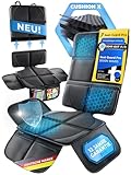SEVEN WAVES [WELTNEUHEIT] - Seat Guard Pro® – All IN ONE Kindersitzunterlage mit 12 Jahren Garantie – Mehrfach Ausgezeichnet – Sitzschutz Auto (Schwarz)