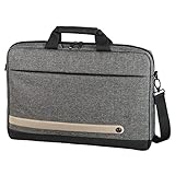 Hama Laptop Tasche Terra bis 15.6 Zoll (Notebook Tasche für Laptop, Tablet, MacBook, Chromebook bis 40 cm 15,6 Zoll, Umhängetasche als Arbeitstasche oder Schultasche für Herren und Damen) Grau