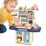 Spielküchen-Set – Küchen-Kinderspielset | Kinderspielküche | Kochgeschirr Küchenspielset Spielzeug | Rollenspiel-Küchenspielzeug | Realistisches interaktives Kochspielzeug für den Kindertag