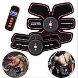 LXLTLB Bauchmuskeltrainer Elektrisch Gürtel USB Wiederaufladbar Mit 6 Modi 8 Ebenen Bauchmuskeltrainer Trainingsgerät Für Arm Bauch Beine Muskelaufbau Und Fettverbrennungn,C
