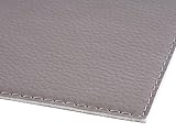 APS 60044 KUNSTLEDER 6er Set Lederimitat-Tischset, 45 x 32, 5 cm, Grau