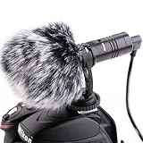 Nicama 3.5mm Kamera Shotgun Mikrofon für DSLR Kamera Canon EOS Nikon Sony Camcorder (Nicht für Canon T5, T6,T7)