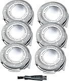 6 Stück SH30 Scherkopf kompatibel mit Philips Series 3000, SH30 Ersatzscherkopf für Philips Rasierer Series 3000 2000 1000, Rasierkopf Ersatzteil für Rotationsrasierer