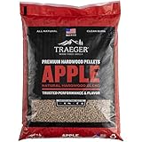Traeger Grills Apple 100% Naturholzpellets für Smoker und Pelletgrills, BBQ, Backen, Braten und Grill, 9 kg Beutel