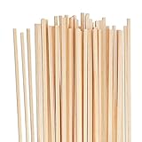 50 Stück Holzstäbe zum Basteln, Holzstäbchen Quadratisch, 30 cm x 3 mm Holzstab Holzstäbchen zum Basteln Rattanstäbchen Modellbau Handwerk Woodwork DIY Geschenke für Arts Craft Basteln Dekoration