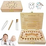 Zahnfee Geschenke Mädchen,Zahndose Milchzähne Mädchen,Zahnbox für Milchzähne Junge,Jungen Souvenir Box,Zahnbox aus Holz,Milchzahndose Jungen,Aufbewahrungsbox für Baby Zähne