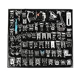 62PCS Nähfüße Set, Multifunktionale Nähmaschine Zubehör, Metall Pressfuß Kit - Hochwertig, Korrosionsbeständig, Für Quiltfuß, Nahtreißverschlussfuß, Rollfuß Für Haushalt