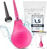 Long.Session® Einlauf zur Darmreinigung (240ml) AKTIONSPREIS, Mit Anti-Rückfluss Funktion, Analdusche Frau, Po Dusche,Klistiere zur Darmreinigung, Intimdusche