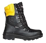 COFRA Schnittschutzstiefel/Forstarbeiterstiefel Woodsman (43, schwarz)