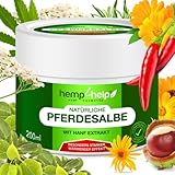 Bio Wärmesalbe PferdeSalbe EXTRA STARK Besonders Starke Wirkung mit Bio Hanf & 17 Bio-Extrakten-Linderung bei Knie, Gelenk, Nacken & Muskel-𝗦𝗰𝗵𝗺𝗲𝗿𝘇𝗲𝗻,Arthrose,Rheuma-Vegan, Ohne Tierquälerei