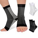 hautllaif 2 Paar Orthopädische Kompressionssocken, Kompressionssocken gegen Fersensporn und Plantarfasziitis, Kompressionssocken Damen und Herren (L/XL-2-Paar, Nylon)