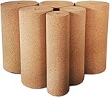 Floordirekt Rollenkork 100 x 50 cm, 8 mm - Natürliche Dämmunterlage - Vielseitig einsetzbar - Schall- und wärmeisolierend