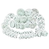 Ausstechform in Form von Modellierwerkzeugen, ilauke 36 Stück, DIY, Schneeflocken, Blumen, Ausstecher in Form von Marzipan, Fondant, Kuchendekoration, Cutter, 36 Stück