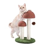 PAWZ Road Katzenkratzbaum, Pilzkratzbaum für Kätzchen und kleine Katzen, natürliches Sisalseil zur Befriedigung der Kralleninstinkte von Katzen