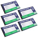 Angoily 5 Stück Englisches Quittungsbuch Bestellformular Bestellscheinbuch Geschäftsrechnungsformular Kassenbuch Einzelhandelsrechnungsformular Geldscheinbuch Geschäftsauftragsblock