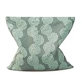 GRÜNSPECHT Kirschkern-Kissen 19x19cm, Wärmekissen für Nacken, Bauch & Rücken, Bezug aus 100% Baumwolle, für Mikrowelle & Backofen, grün (100-V7)