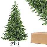 Weihnachtsbaum Künstlich 180 cm, Künstlicher Weihnachtsbaum, Dichte Zweige Einfacher Aufbau, Tannenbaum Künstlich mit Metallständer, Künstliche Weihnachtsbäume - Grün