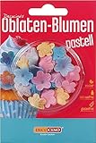 DECOCINO Oblaten-Blumen Pastell - essbare Blüten aus Esspapier, ideal zum Dekorieren von Hochzeits-Torten, Geburtstags-Kuchen, Cupcakes uvm.