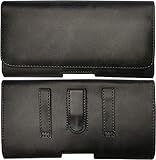 Gürtel Tasche passend für Samsung Galaxy A16 A06 A55 A25 A35 A15 A05 A54 A34 A14 A53 A13 A04s A52 A51 A50 S20 FE S21 S22 S23 S24 Ultra 5G Seiten Schutz Hülle Gürteltasche Clip Schlaufe 1A Schwarz