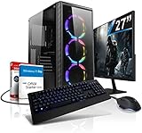 Komplett PC 4K RTX Intel i7 8-Thread Raytracing Ultra Gaming Computer mit 3 Jahren Garantie! | i7 3770 8-Thread CPU | 32GB | Geforce RTX 3050 8GB DDR6 | 1TB SSD | 27-Zoll | Windows 11 | WLAN | 7207