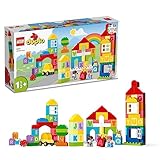 LEGO Duplo Classic 10935 Das Stadtalphabet, Bildungsspielzeug, Lernen Sie Farben und Briefe