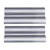 OSKOE Baguette-Pfanne, antihaftbeschichtet, perforiert, Baguette-Brotformen, 2 Laib, gewellt, Backblech für Zuhause, Küche, 2 Stück