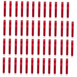 DIKACA 100 Stück Teiliges Rote Tintenpatronen für Füller Nachfüllung Ergonomisch Gestaltet Installieren Langlebiges Material für Schüler und Professionelle Nutzung