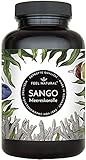 Sango Meereskoralle Kapseln - 180 Stück (2 Monate) - hochdosiert mit 660mg Calcium & 330mg Magnesium (2:1 Verhältnis) - Laborgeprüft, hoch bioverfügbar, in Deutschland produziert