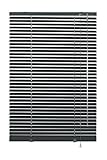 Deco Company Alu-Jalousie ohne Bohren, Zum Klemmen, Inkl. Klemmträgern, Sichtschutz, Lichtschutz, Blendschutz, Aluminium-Jalousie, Schiefer, 90 x 175 cm