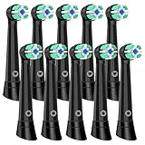 8er Ersatzköpfe kompatibel mit Oral b iO Serie 3/4/5/6/7/8/9/10,Bürstenköpfe Kompatibel mit Oral B iO aufsteckzahnbürsten, schwarz