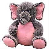 Kuscheltier, Kinderpuppenspielzeug, Plüschtiere werfen, niedlicher Affe und Elefant Plüsch Stofftier Plüschtiere Baby for Kinder Paare Weihnachten Geburtstagsgeschenk 50 cm rot (Color : Red, Size : 50