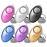 6 Stücke Taschenalarm, Schrillalarm Mit LED-Licht, 130db Selbstverteidigungsalarm, Schrillalarm Für Frauen, Persönlicher Alarm Für Frauen, Senioren, Nachtschichtarbeiter