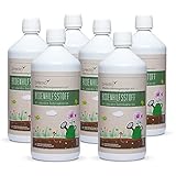 Effektive Mikroorganismen aktiv 6 Liter (6 x 1 Liter) - EM aktiv - Bodenhilfsstoff - Anwendungsfertig für z.B. Bodenaktivator, Kompostbeschleuniger, für Bokashi Eimer, Stallreiniger - 100% vegan