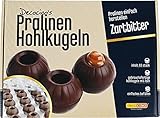Decocino Pralinen-Hohlkörper (63 Stk) – Zartbitter Schokolade – Pralinen-Form |Pralinen selber machen – ideale Pralinen-Hohlkugeln für Weihnachts-Pralinen