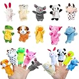 10 Stück Mini Tier Fingerpuppen, Fingerpuppen für Kinder, Mini Plüsch Fingerpuppen Baby, Cartoon Kleine Fingerpuppen Tiere Jungen und Mädchen Geschenke für Weihnachten Oster und Kinderparty
