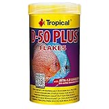 Tropical D-50 Plus Flockenfutter für Diskus und andere tropische Fische, 1er Pack (250 ml, 250 Gramm)