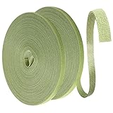 Yoosso 50m Pflanzenbinder, 10mm Klettverschluss Pflanzen Klettband Rankhilfe Plant Ties Wiederverschließbar Witterungsbeständig für Pflanzen(25m/Rolle)