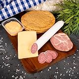 WURSTBARON® Alpenländisches Brotzeitpaket, Wurstpaket mit bayrischem Obazda, Schinken, Salami, Käse & Brot, Geschenkset mit südtiroler Schüttelbrot Schwarzrauchschinken, Obazda & Salametti