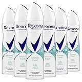 Rexona MotionSense Deo Spray Shower Fresh Anti-Transpirant mit 48 Stunden Schutz gegen Körpergeruch und Achselnässe 150 ml 6 Stück