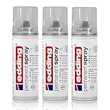 3x edding Permanent Spray Klarlack glänzend 200 ml Acryl-Qualität
