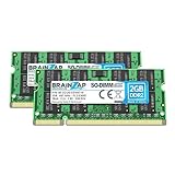 BRAINZAP 4GB DDR2 RAM SO-DIMM PC2-5300S 2Rx8 667 MHz 1.8V CL5 Notebook Laptop Arbeitsspeicher (2X 2GB)